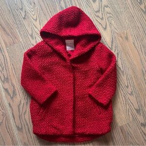 Zara Kids knitwear Girls hooded jacket Size 6T